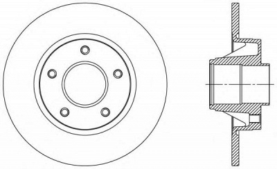 OPEN PARTS bda230510 -  Тормозной диск